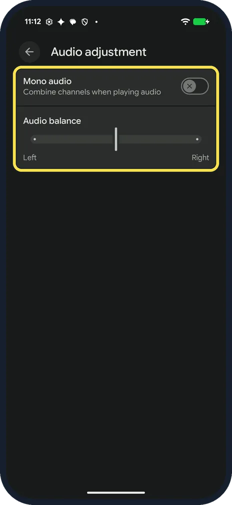 Android screenshot: Put it back
