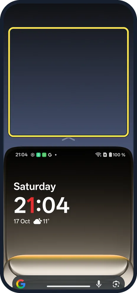 Android screenshot: Leave it