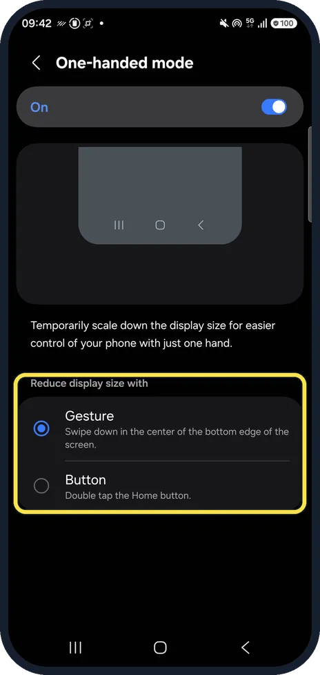 Android screenshot: Choose how to start it