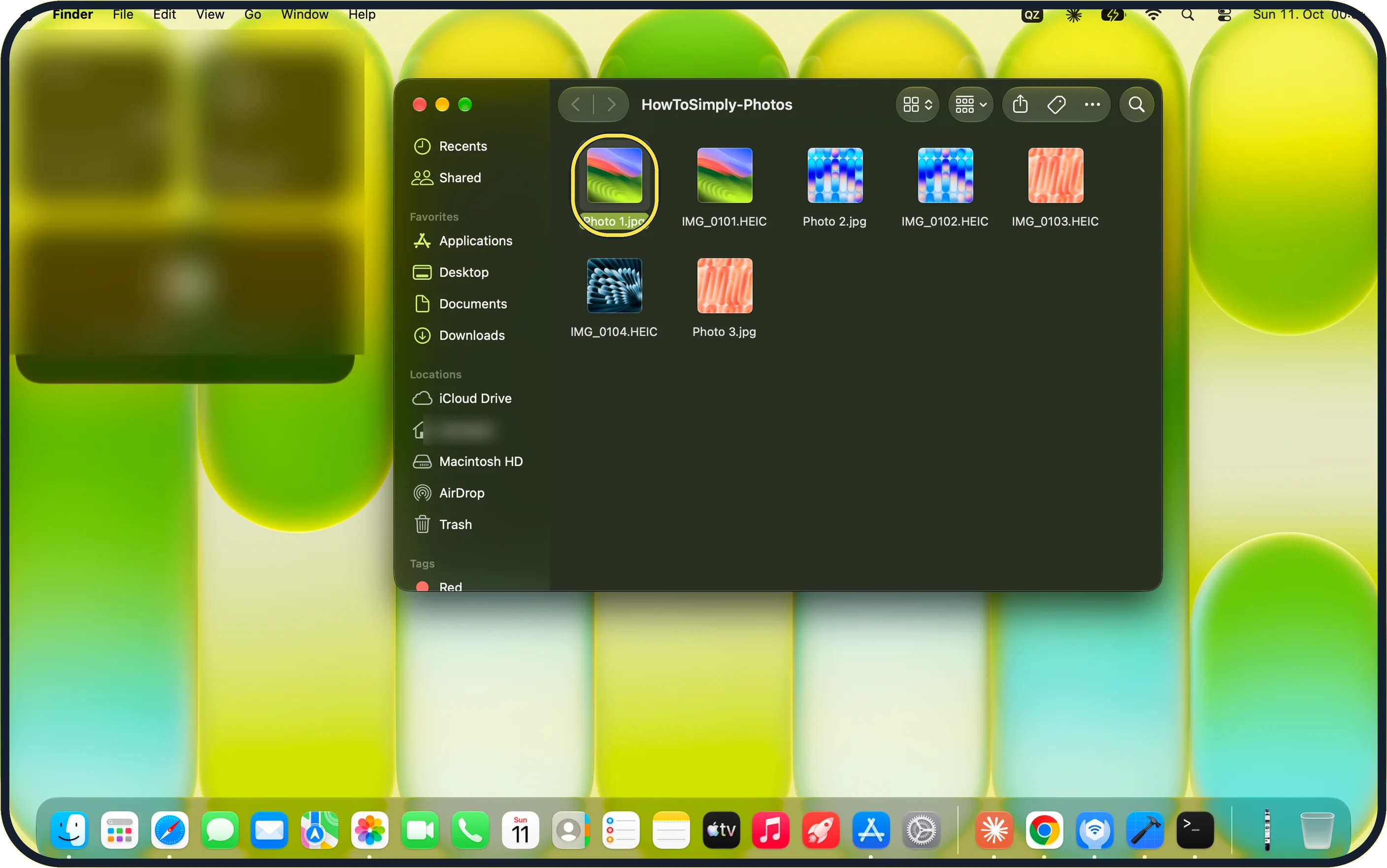 Screenshot from the guide: How to use Quick Look on a Mac