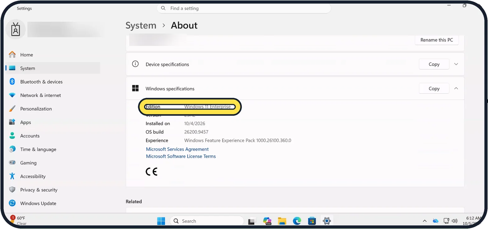 Screenshot from the guide: How to use Remote Desktop on Windows 11