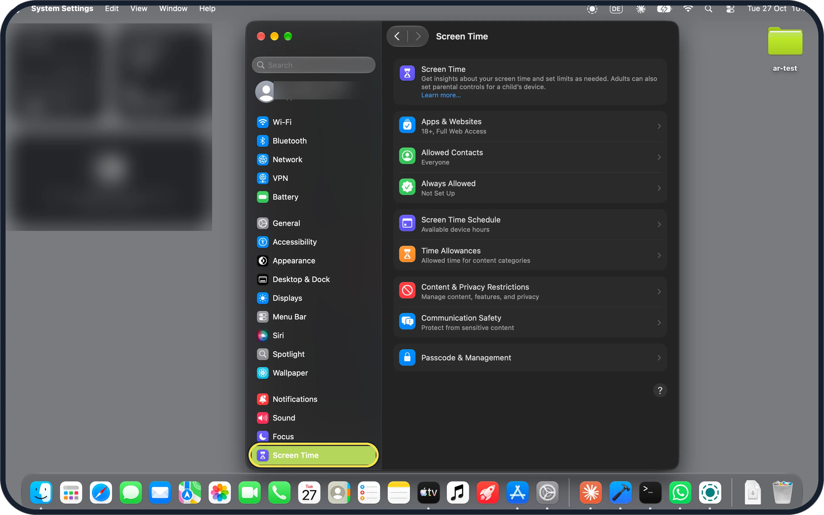 Screenshot from the guide: How to use Screen Time on a Mac