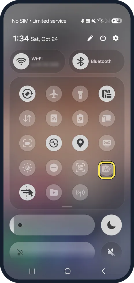 Screenshot from the guide: How to use the Interpreter app on a Samsung Galaxy S26 (One UI 9)
