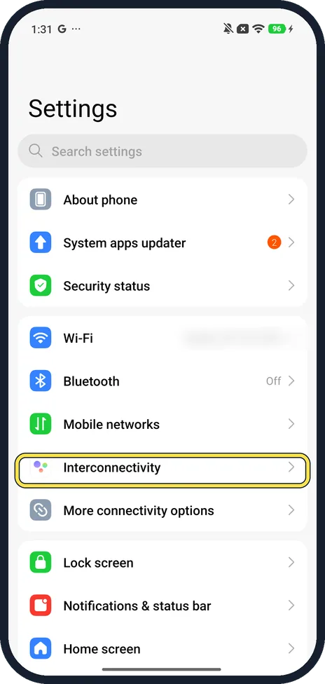 Screenshot from the guide: How to use Xiaomi Share and Interconnectivity on a Xiaomi phone (HyperOS 3)