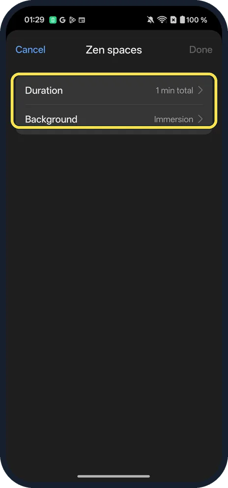 Android screenshot: Check the length first