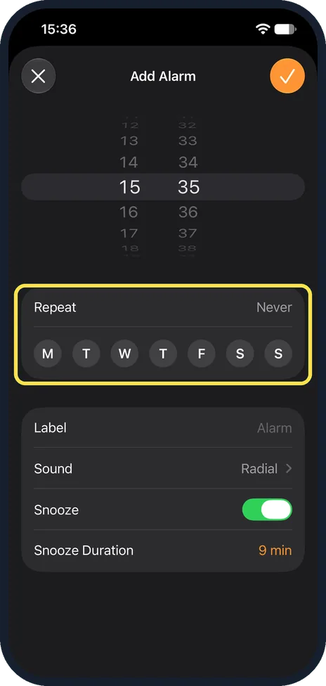 Screenshot from the guide: iPhone alarm not going off? 8 things to check