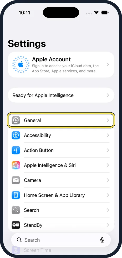 iPhone screen: Restart and update