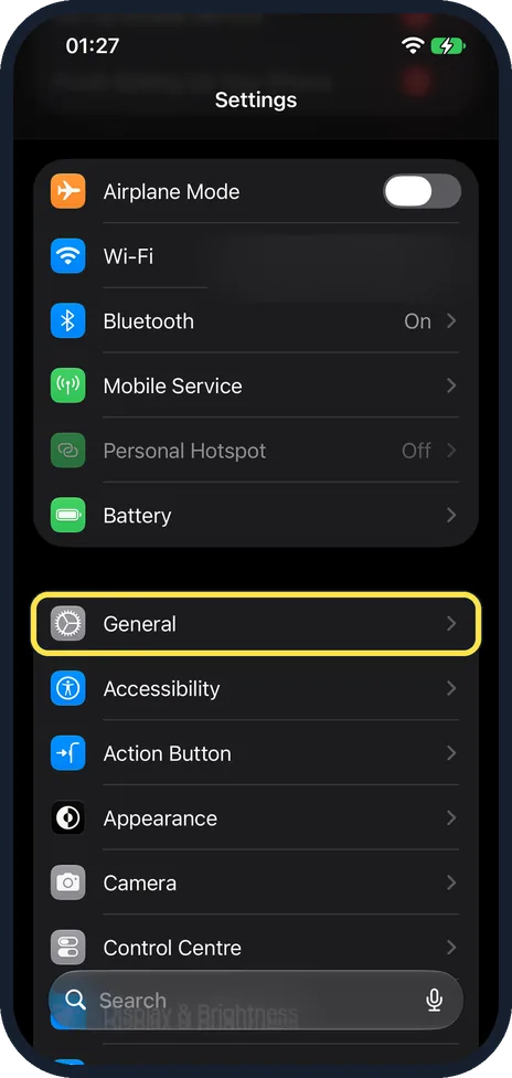 Screenshot from the guide: iPhone showing the wrong time? How to fix the date and time