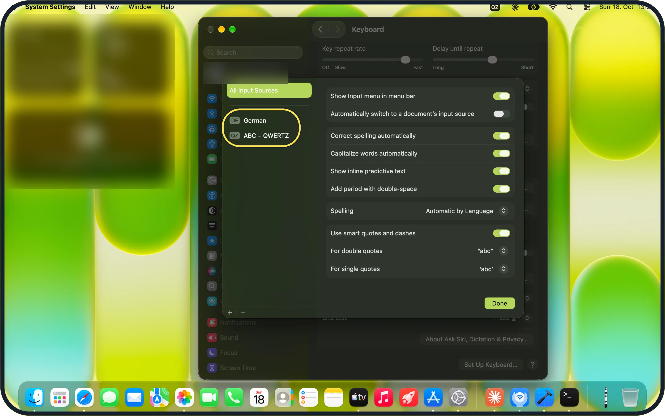 Mac screenshot: Check the list