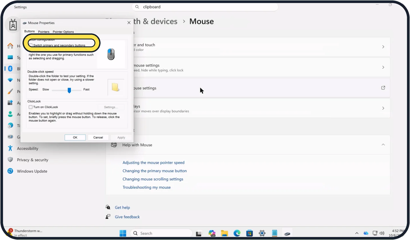 Windows screenshot: Fix swapped left and right buttons