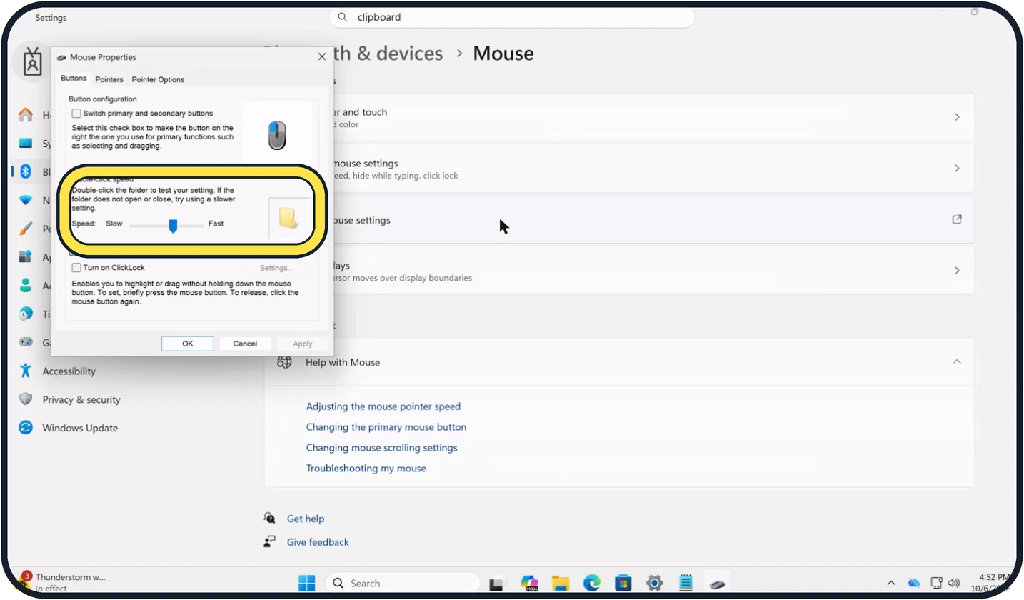 Windows screenshot: Fix double-click