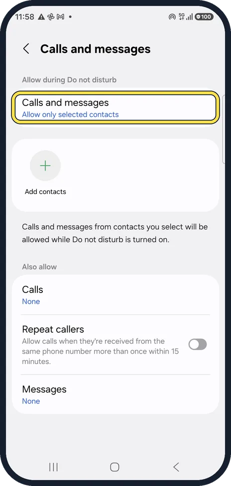 Android screenshot: Calls still coming through?