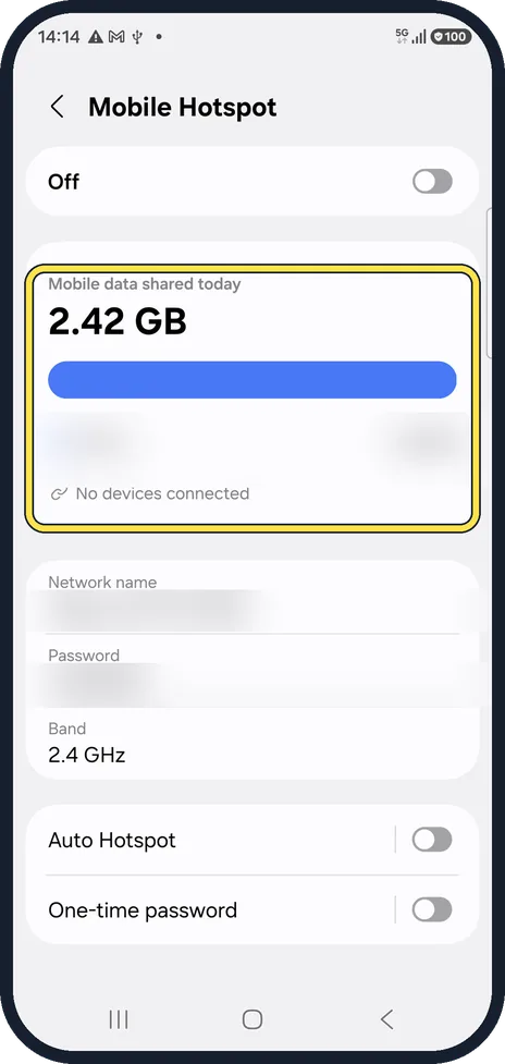 Android screenshot: See which devices used it