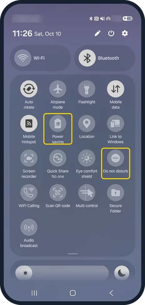 Screenshot from the guide: Samsung Galaxy notifications not showing? 5 settings to check