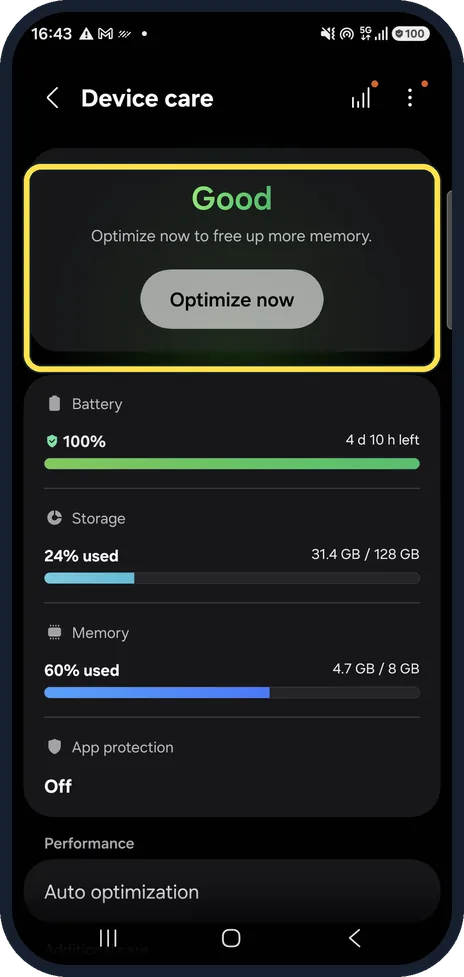 Screenshot from the guide: Samsung Galaxy running slow? 6 fixes