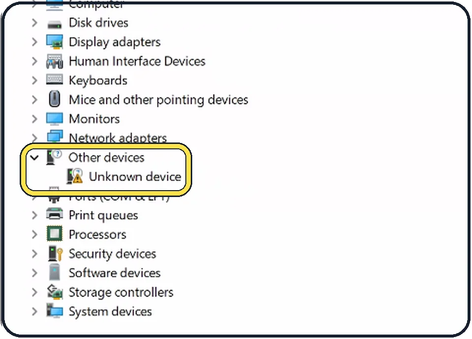 Windows screenshot: Open Device Manager