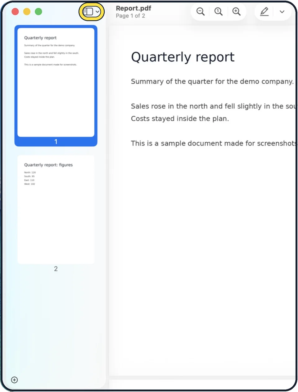 Screenshot from the guide: How to combine PDF files on a Mac