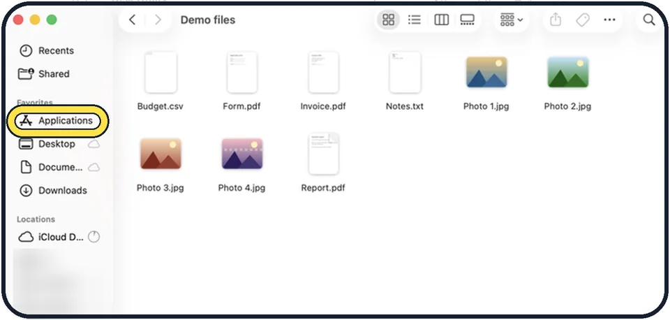 Screenshot from the guide: How to uninstall apps on a Mac