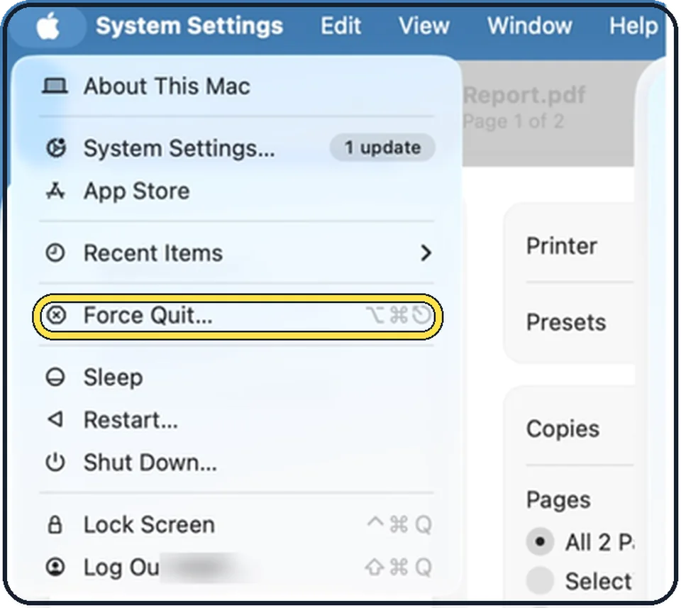 Screenshot from the guide: Mac app keeps crashing or freezing? 8 fixes to try