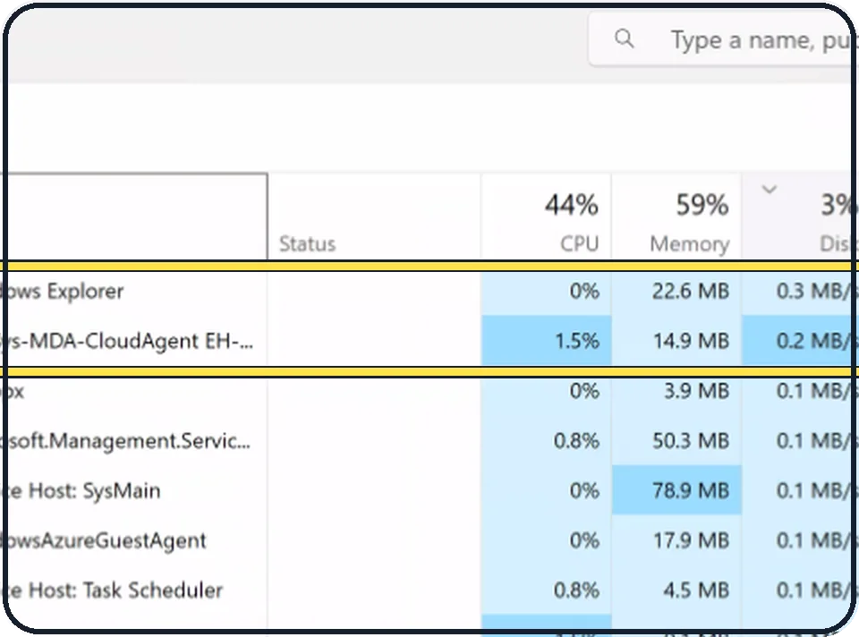 Windows screenshot: Look at the top rows
