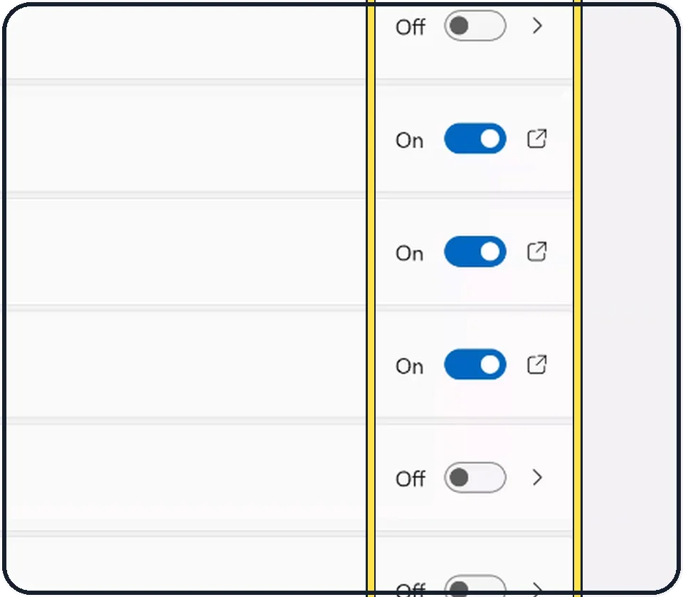 Windows screenshot: Or use Settings