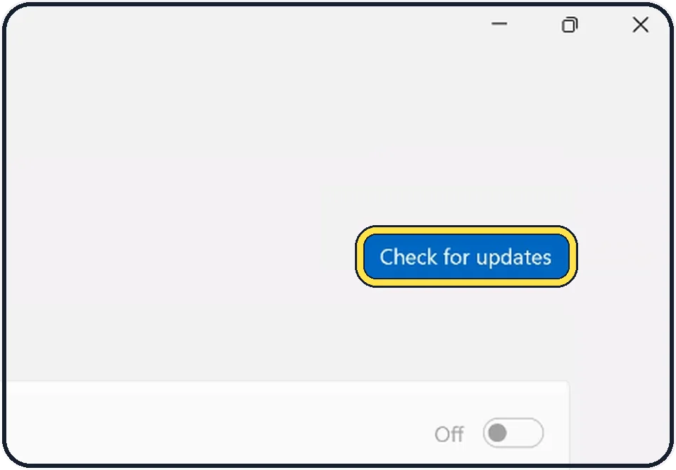 Windows screenshot: Install updates