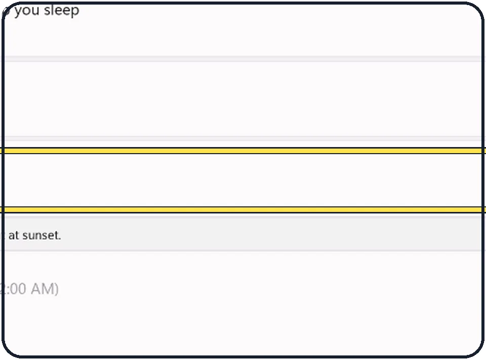 Windows screenshot: Check the schedule