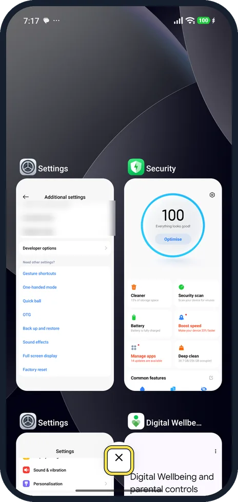 Screenshot from the guide: Xiaomi phone slow or lagging? 4 settings to check (HyperOS 3)