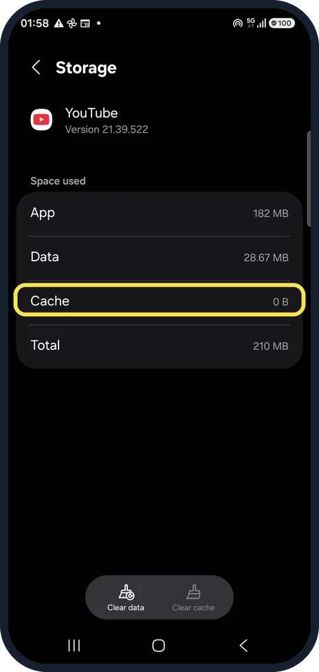 Android screenshot: Check the result