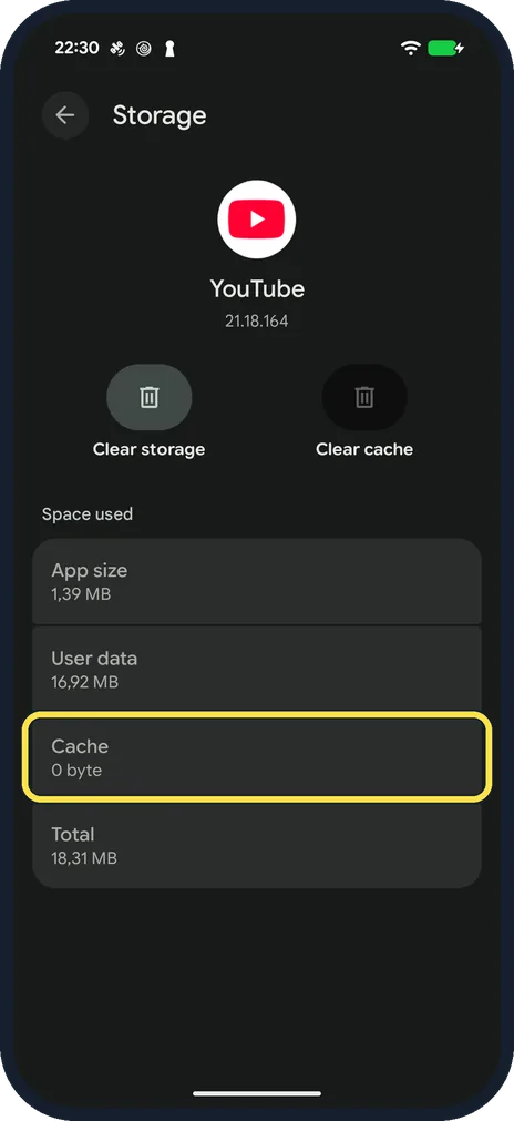 Android screenshot: Check the result