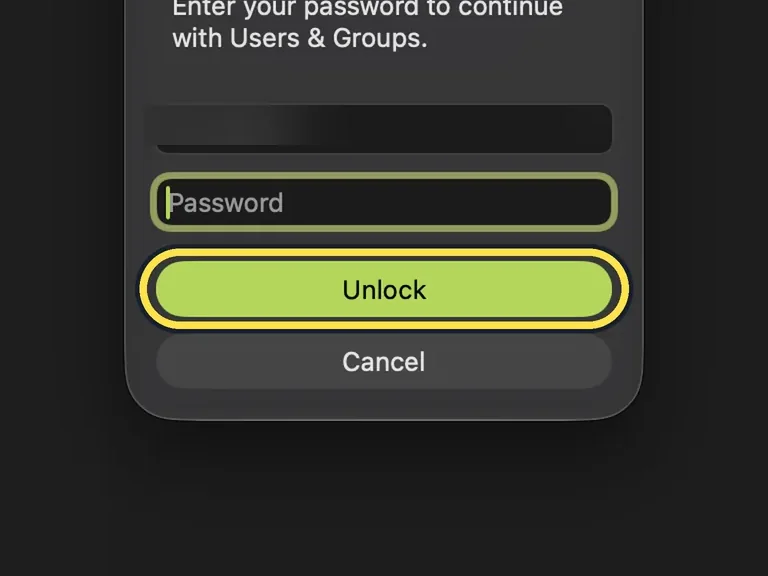 Screenshot from the guide: How to add a user account on a Mac