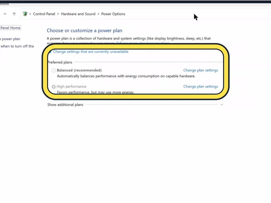 Screenshot from the guide: How to change the power mode on Windows 11
