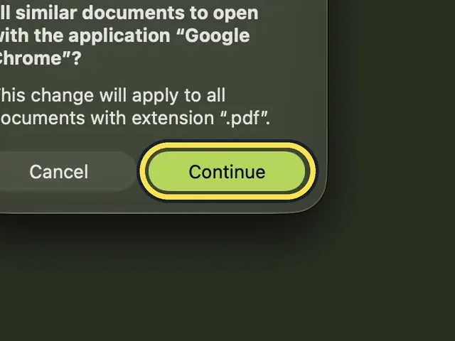 Screenshot from the guide: How to change which app opens a file type on a Mac