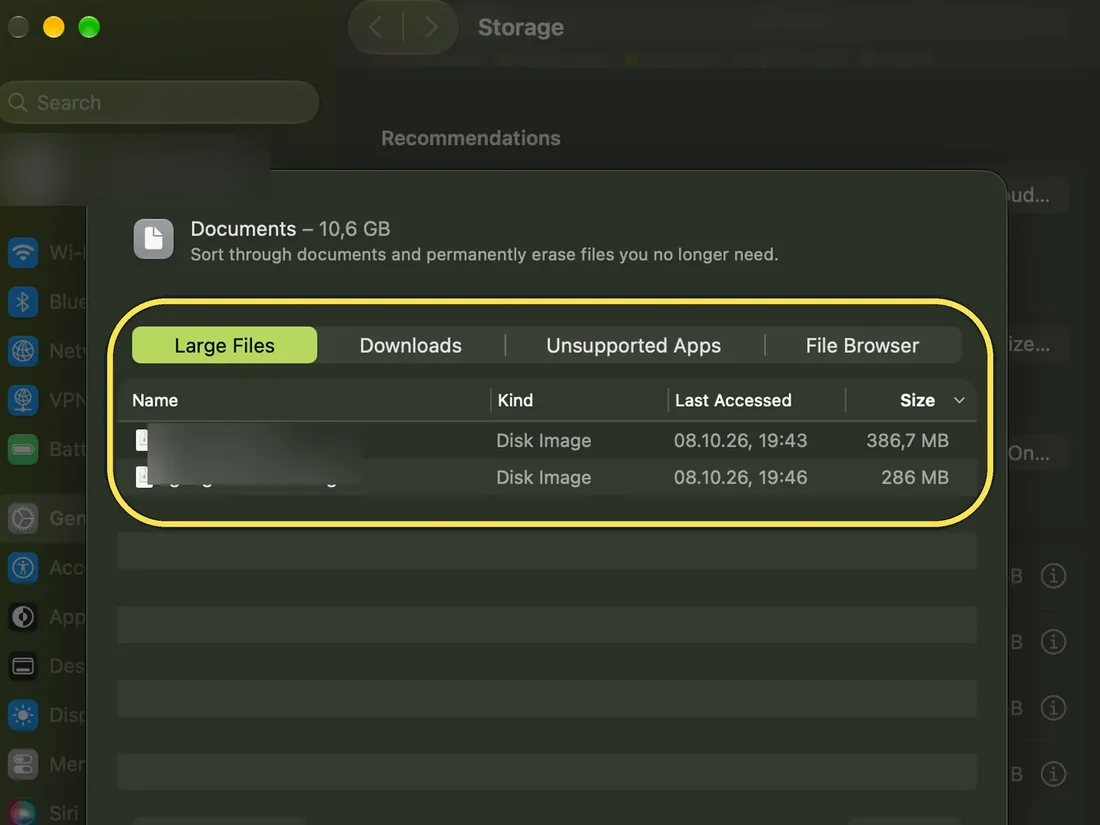 Screenshot from the guide: How to check and free up storage on a Mac (and what System Data is)