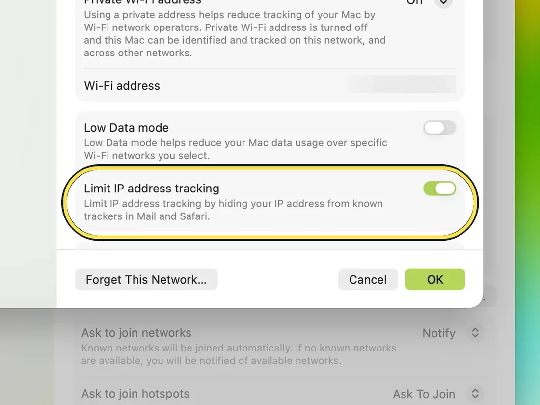 Screenshot from the guide: How to find your IP address on a Mac (macOS 27)