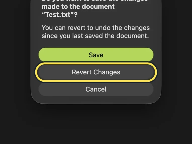 Screenshot from the guide: How to make a Mac ask before saving changes