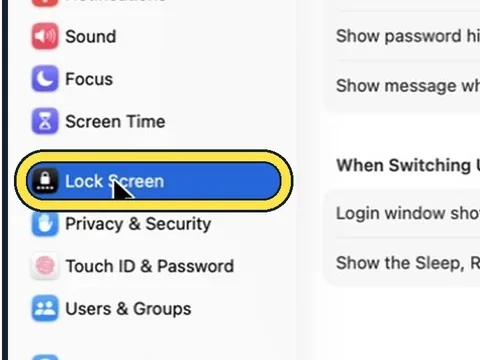 Screenshot from the guide: How to make a Mac log in automatically without a password
