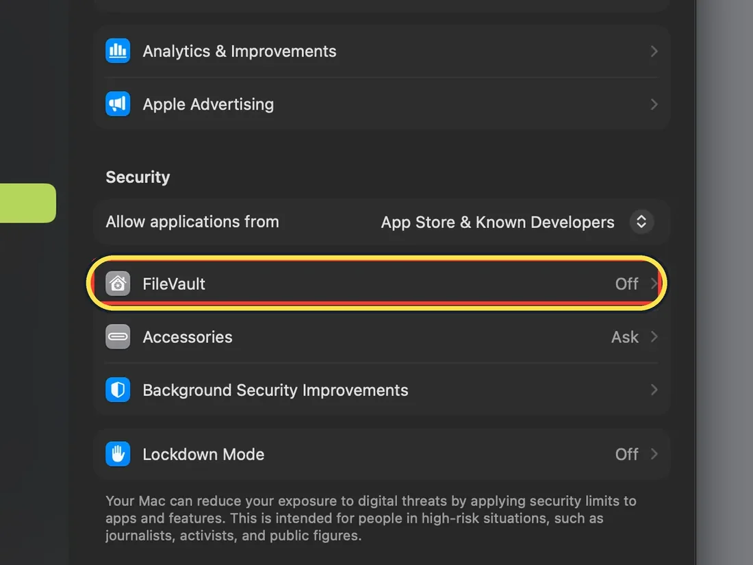 Screenshot from the guide: How to make a Mac log in automatically without a password