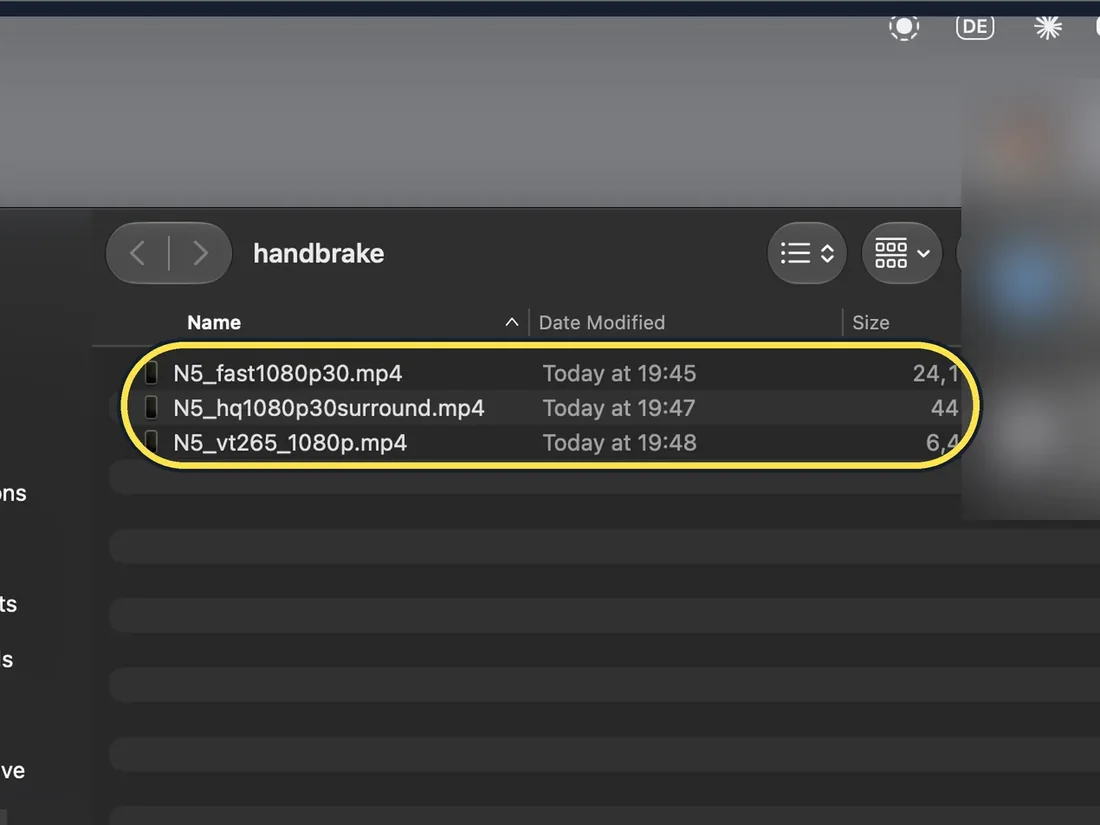 Screenshot from the guide: How to make a video file smaller on a Mac with HandBrake