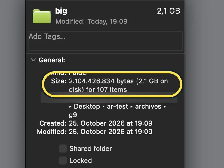 Screenshot from the guide: How to open a 7z file on a Mac
