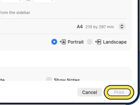 Screenshot from the guide: How to print double-sided on a Mac