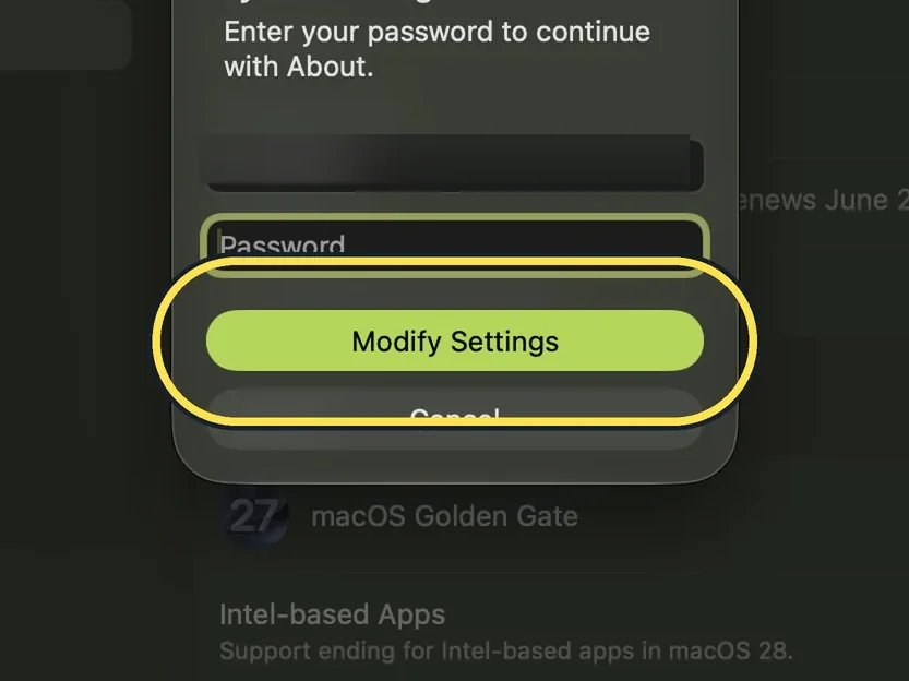 Screenshot from the guide: How to rename your Mac
