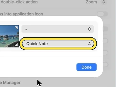 Screenshot from the guide: How to set up hot corners on a Mac
