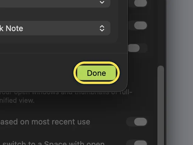 Screenshot from the guide: How to set up hot corners on a Mac