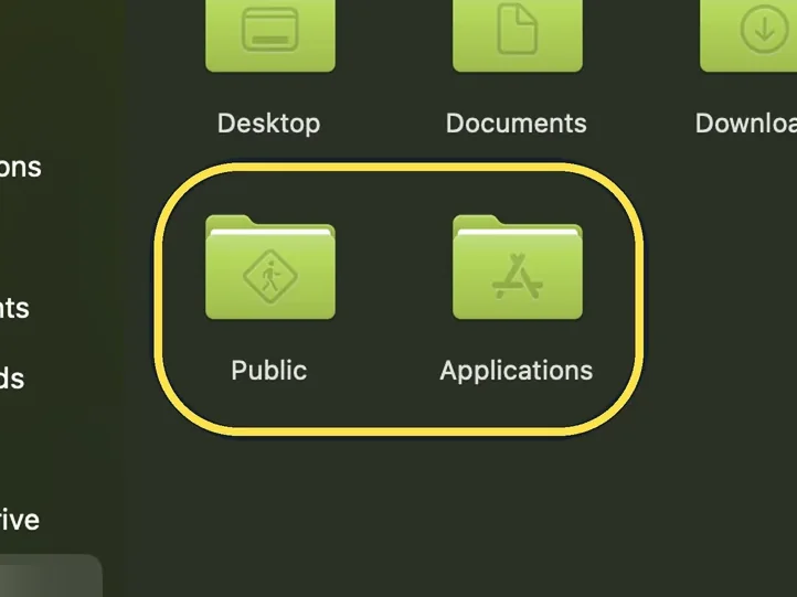 Screenshot from the guide: How to show hidden files on a Mac