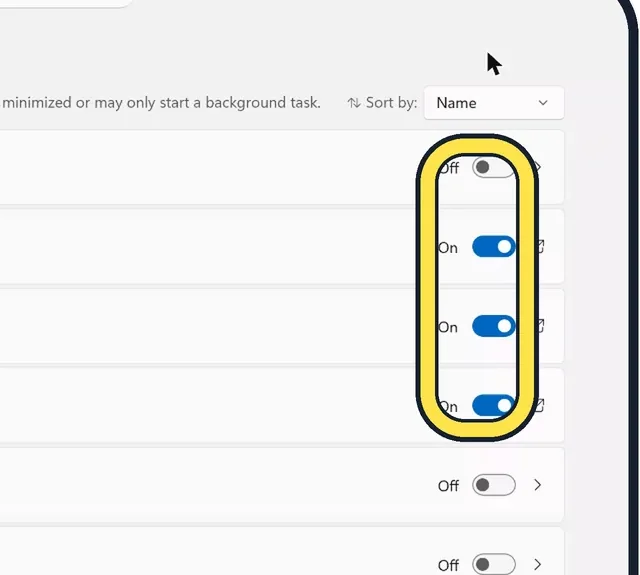 Screenshot from the guide: How to stop apps from opening at startup on Windows 11
