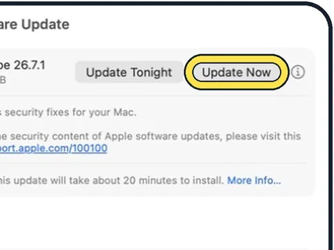 Screenshot from the guide: How to update macOS on your Mac
