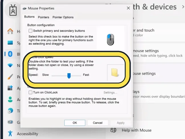 Screenshot from the guide: Mouse scrolling too fast or the wrong way on Windows 11? Fix it