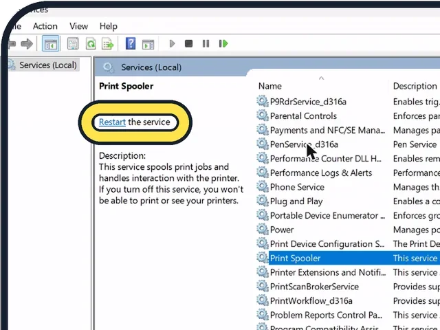 Screenshot from the guide: Print to PDF not showing the save window on Windows 11? Fix