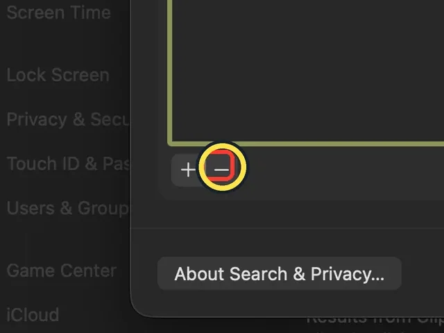 Screenshot from the guide: Spotlight search not working on a Mac? How to rebuild the index